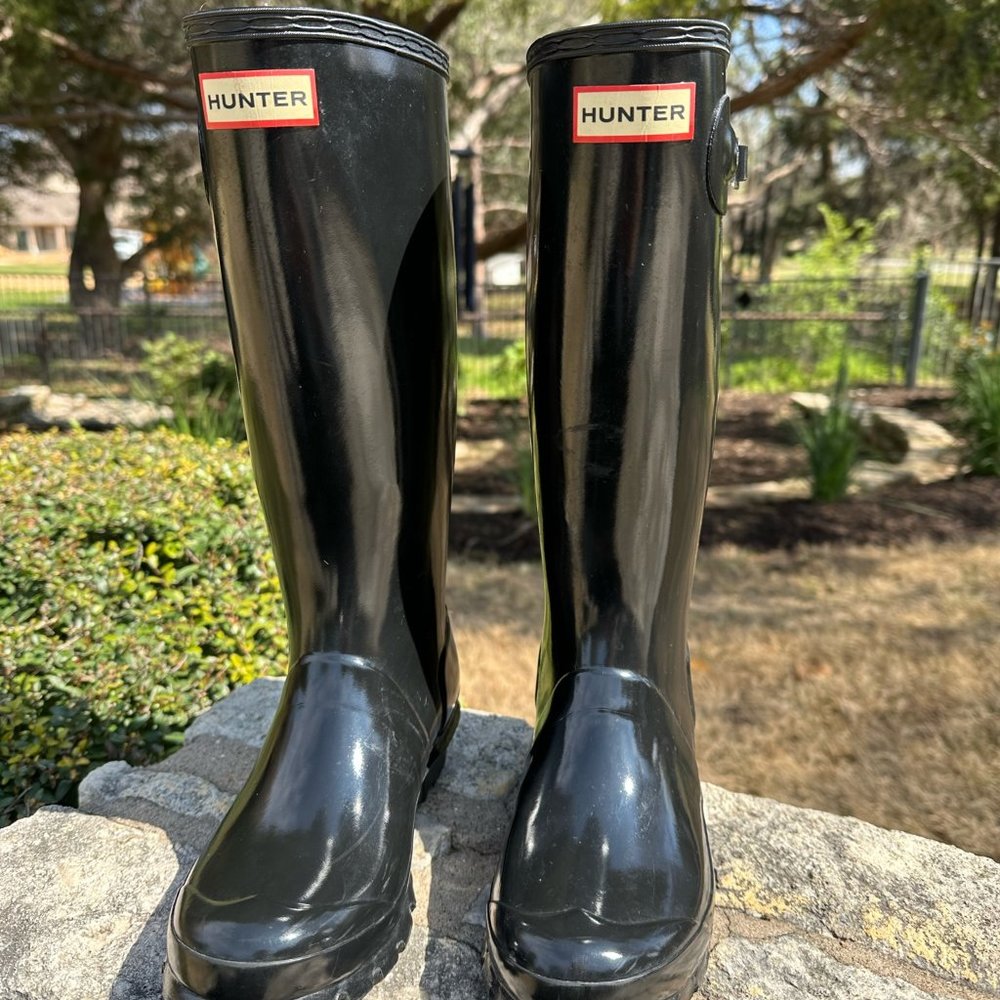 Hunter Original Kids Gloss Rain Boots - Size US 4B/5G